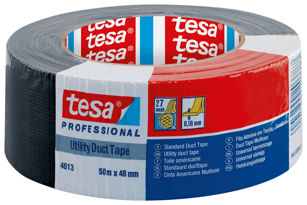 tesa® 4613 Utility grade duct tape - black